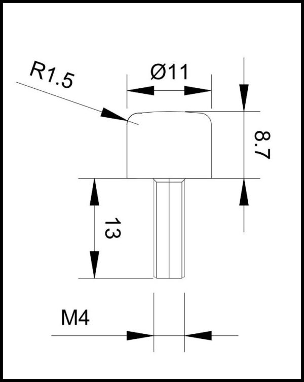 Wibroizolator m4 zewnętrzny 01166 - obrazek 2