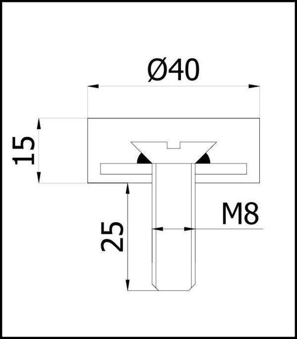 Wibroizolator m8 zewnętrzny 01147 - obrazek 2